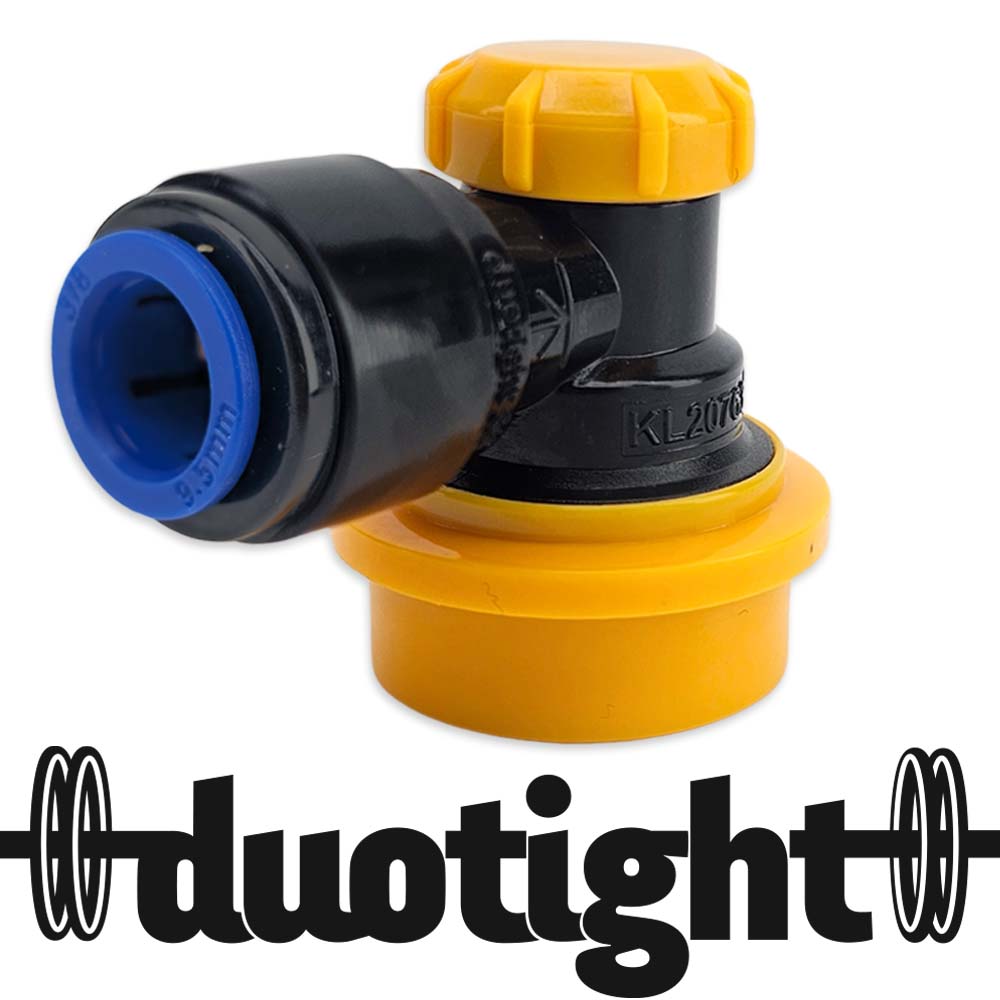 This all new ball lock disconnect sets a new bar! The integrated duotight design means you can connect your beer line directly.