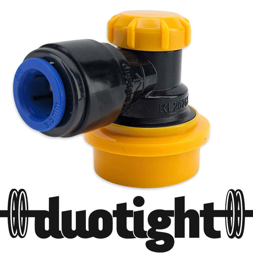 This all new ball lock disconnect sets a new bar! The integrated duotight design means you can connect your beer line directly.