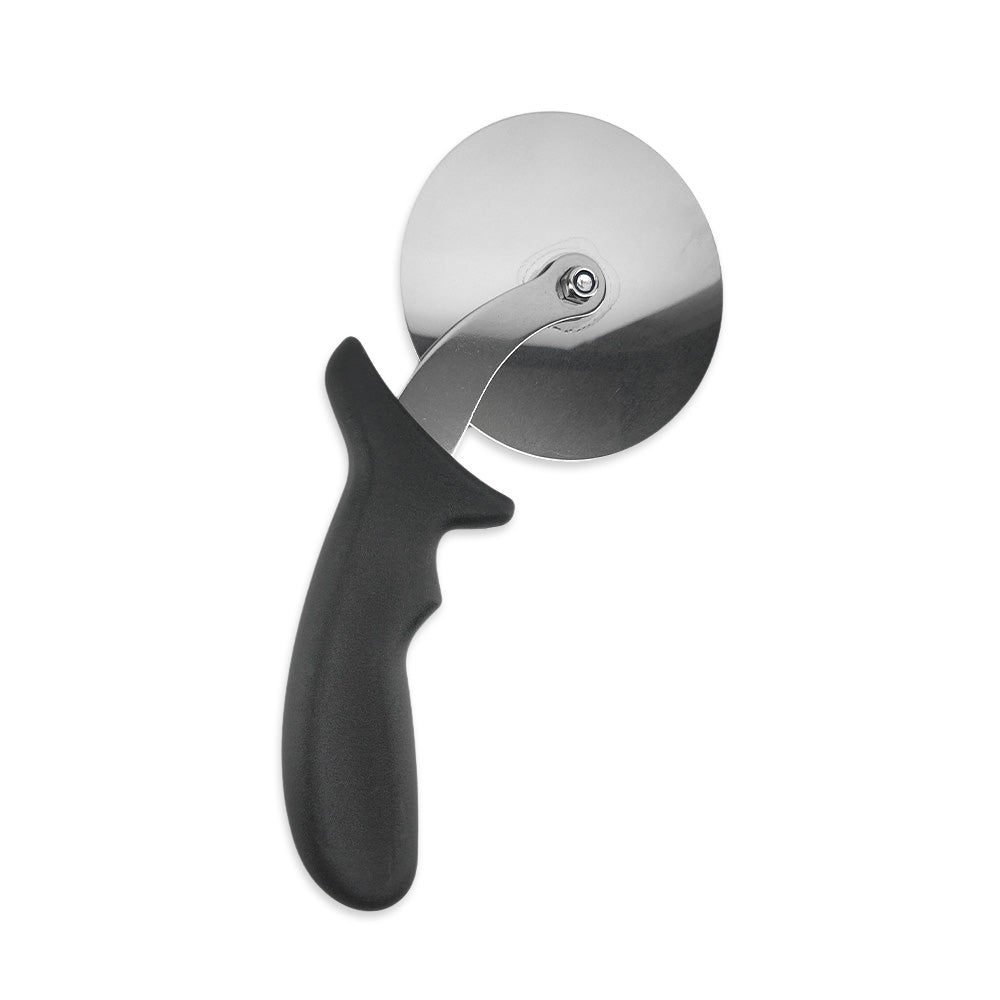 It cuts pizza! Sturdy strong handle that is easy to grip and rip. Also very easy to clean. Top Rack Dishwasher safe.