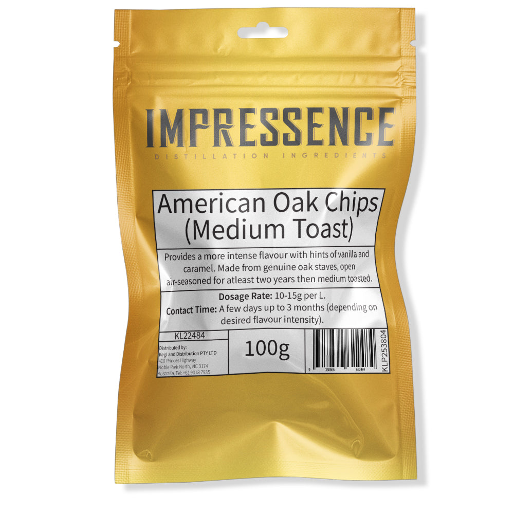 American Oak Chips (Medium Toast) - 200g - KegLand