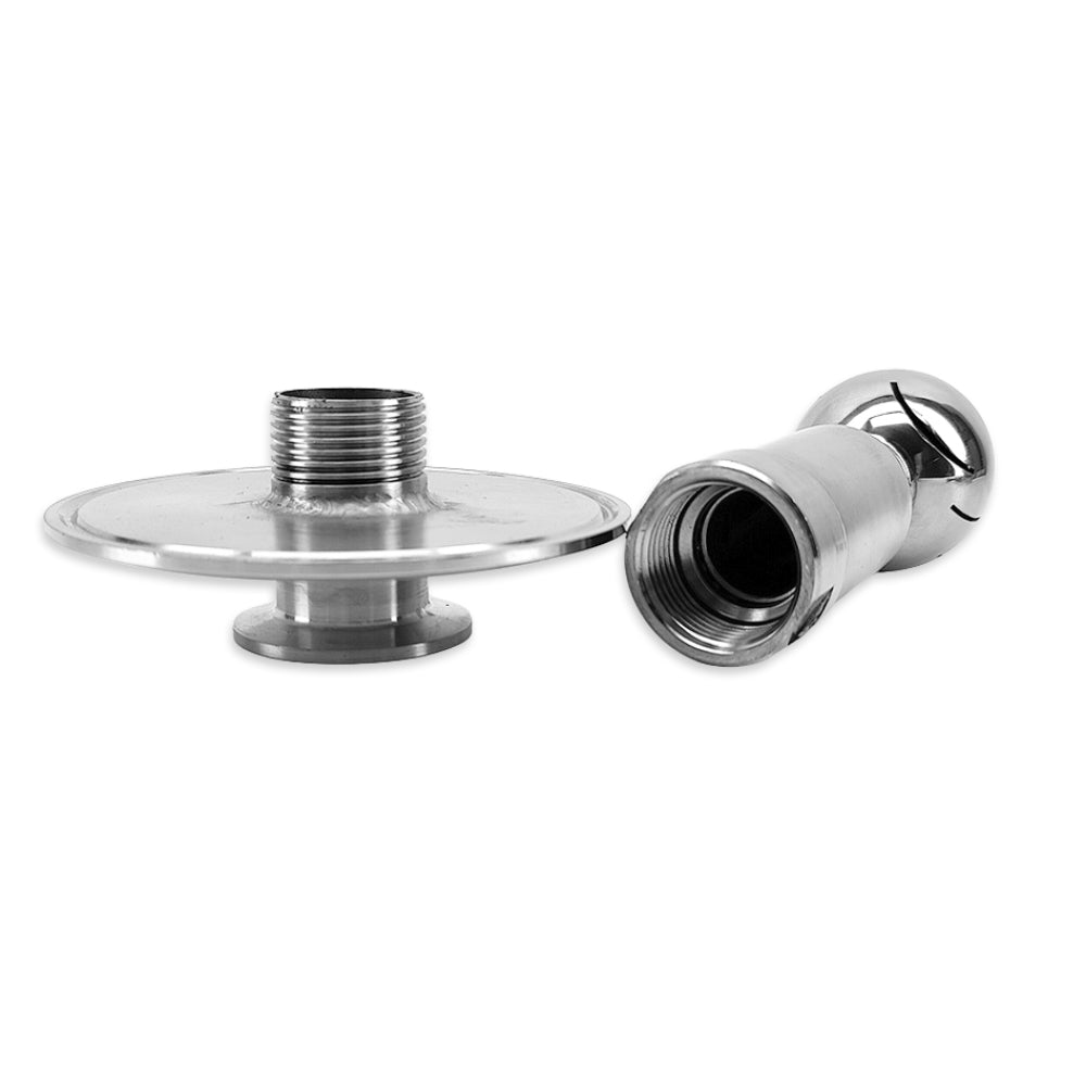Separated view of 1" threaded TC adaptor.