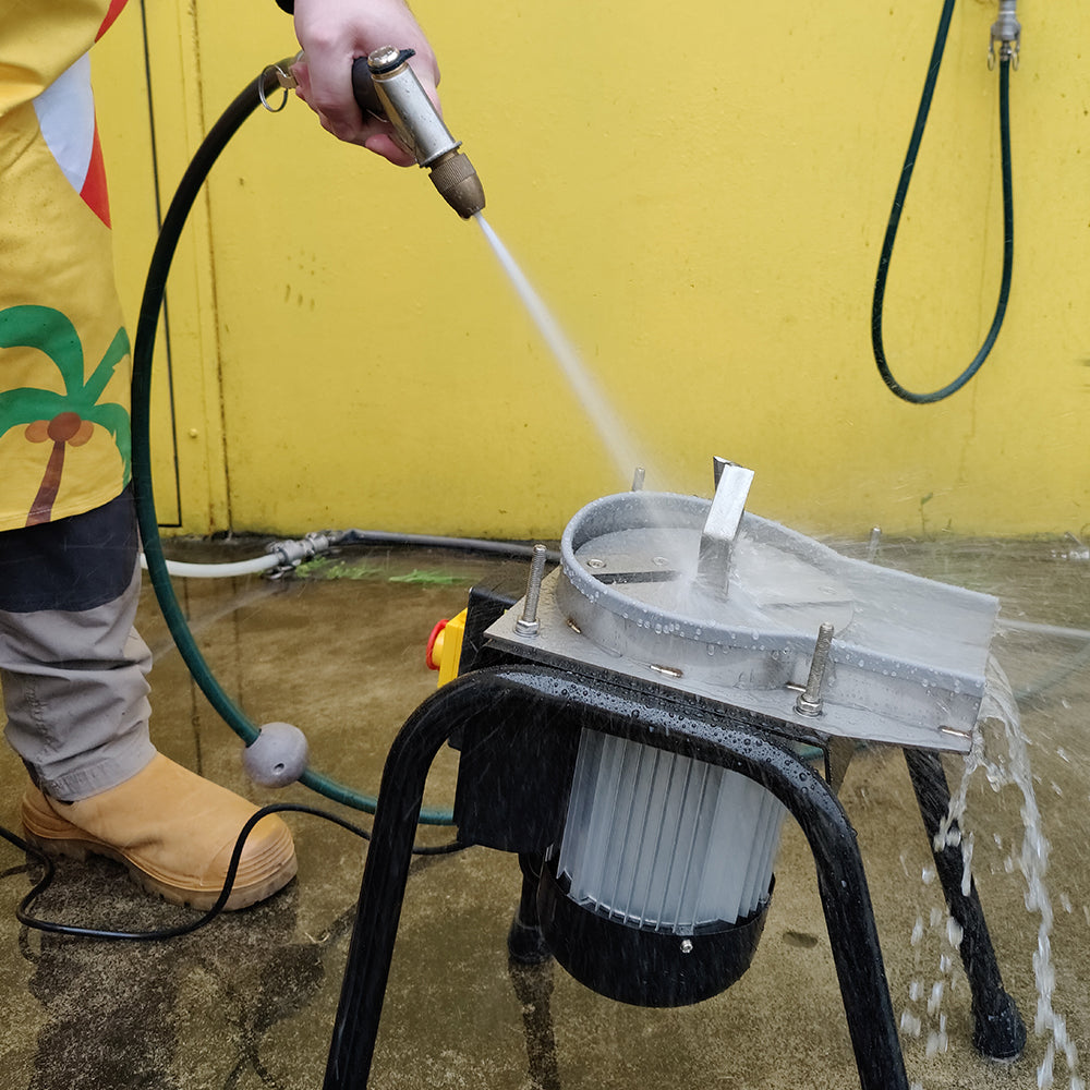 This Electric Fruit Crusher is perfect for the home-orchard owner or a serious brew club wanting the best Cider / Wine / Mead possible.  
