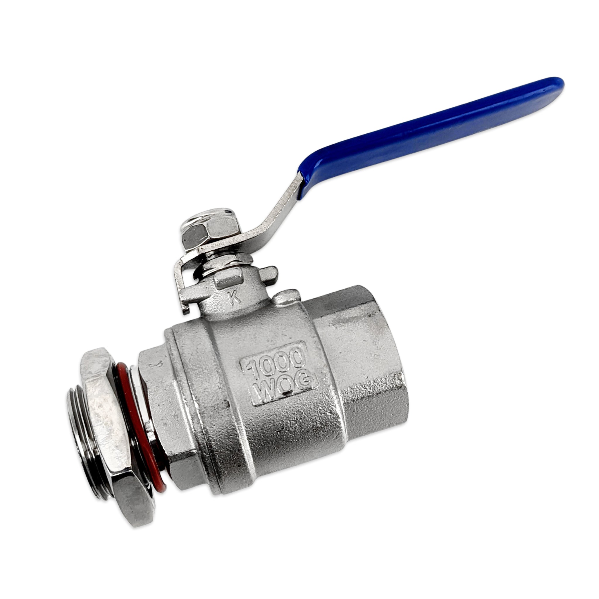 When the valve is closed the orifice is perpendicular to the ends of the valve.
