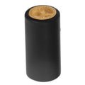 100 Stacked x Gold End Matte Black Shrink Caps for Wine / Mead / Still Beverages.