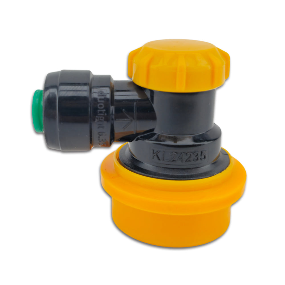 duotight 6.35mm (1/4'') x Ball Lock Disconnect - (Black + Yellow Liquid)