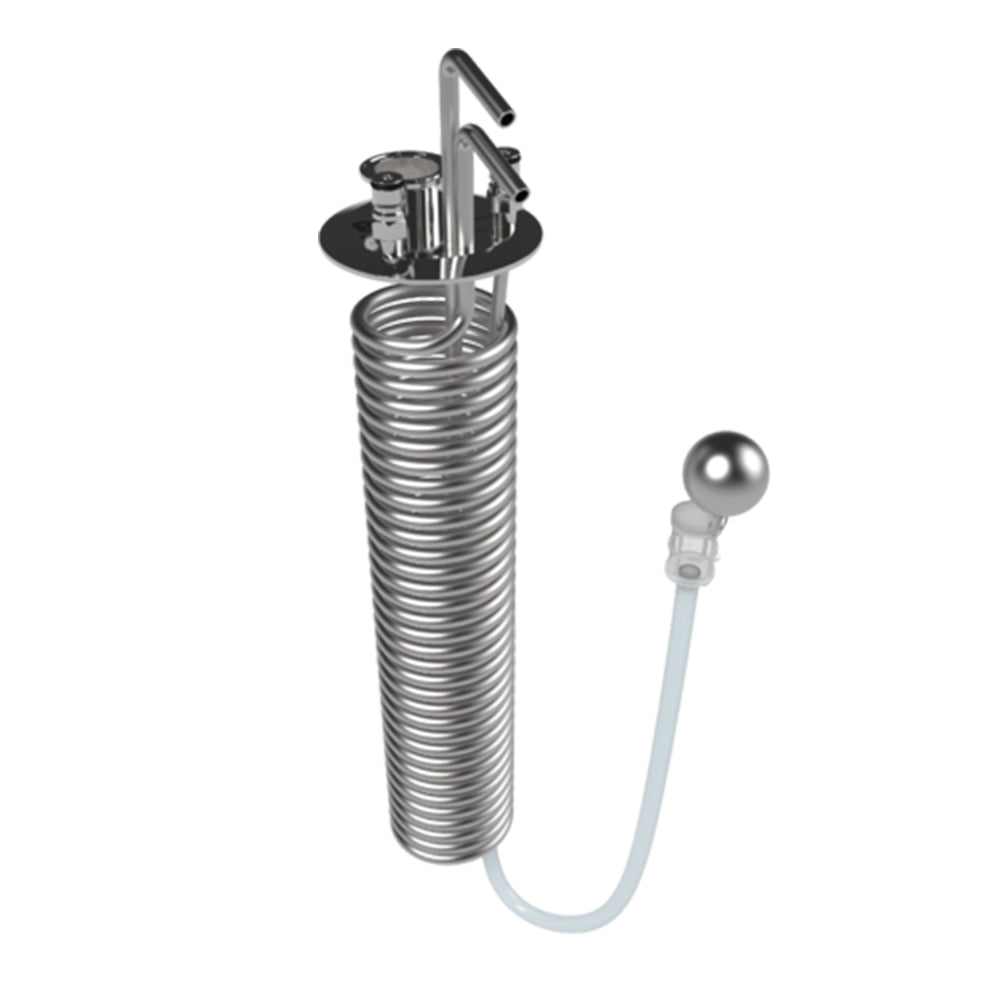 Upgrade your standard model X-series conical with the ultimate in-solution chilling coil. With the coils you will need to use a cooling source like a G40 glycol chiller.