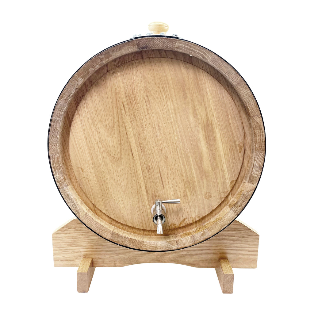 American White Oak barrel 30L (Medium toast) - KegLand Face on