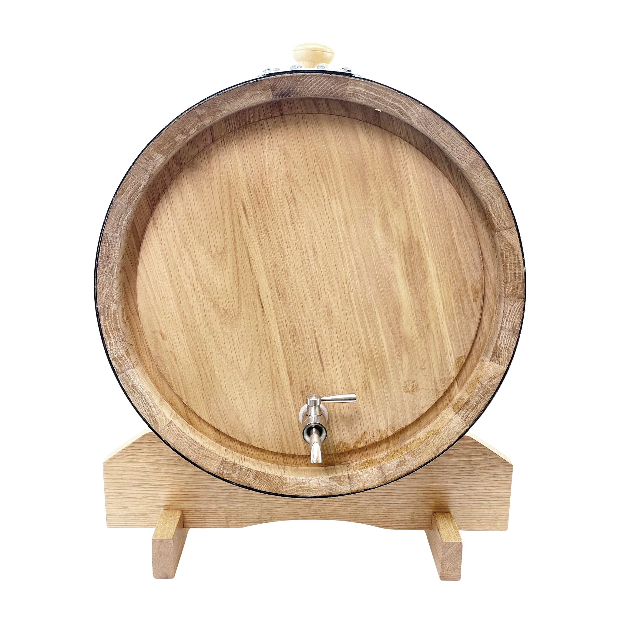 American White Oak barrel 30L (Medium toast) - KegLand Face on