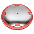 Due to the concave bottom and central draining hole, the wort being recirculated through the pump will pass through the malt pipe and then down through the boiler false bottom. The wort would normally then follow the path of least resistance, making a b-line for that drainage hole.