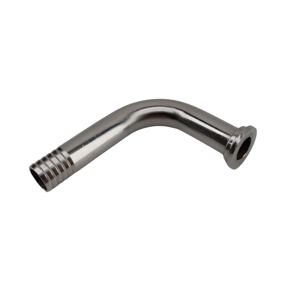 Suitable for angled heavy duty silicone hosing lines where you want to be able to quickly disconnect and attach other fittings.