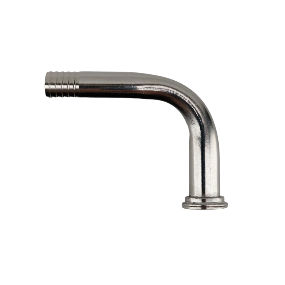 Suitable for angled heavy duty silicone hosing lines where you want to be able to quickly disconnect and attach other fittings.