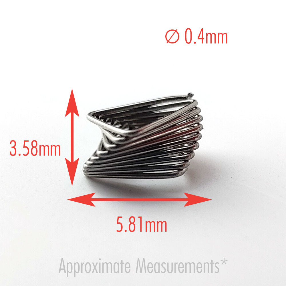 Super high density large spiral prismatic packing for 4 inch or larger columns. This packing ensures you maximise the purity distillate from your reflux still.