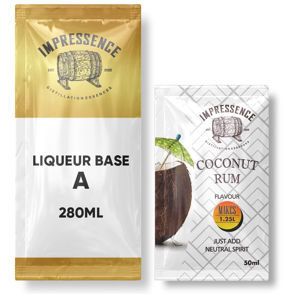 Add entire contents of KL46824 - Impressence Liqueur Base A - 280ml sachet.