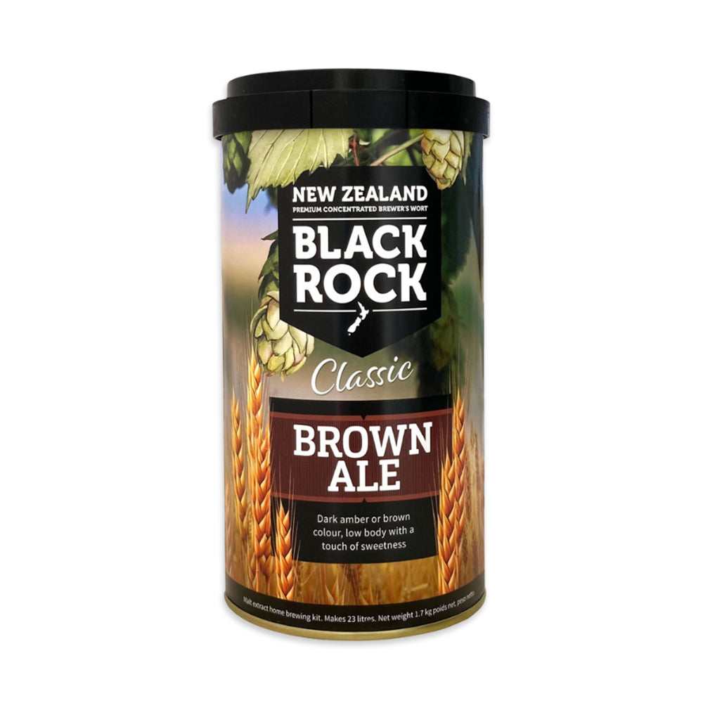 Black Rock Classic (Nut) Brown Ale Liquid Malt Extract. Make full bodied, malt forward beer at home.