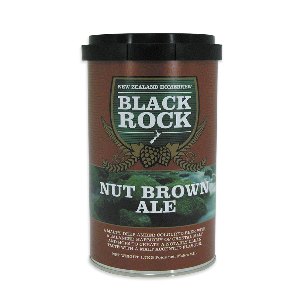 Black Rock Nut Brown Ale Liquid Malt Extract. Make full bodied, malt forward beer at home.