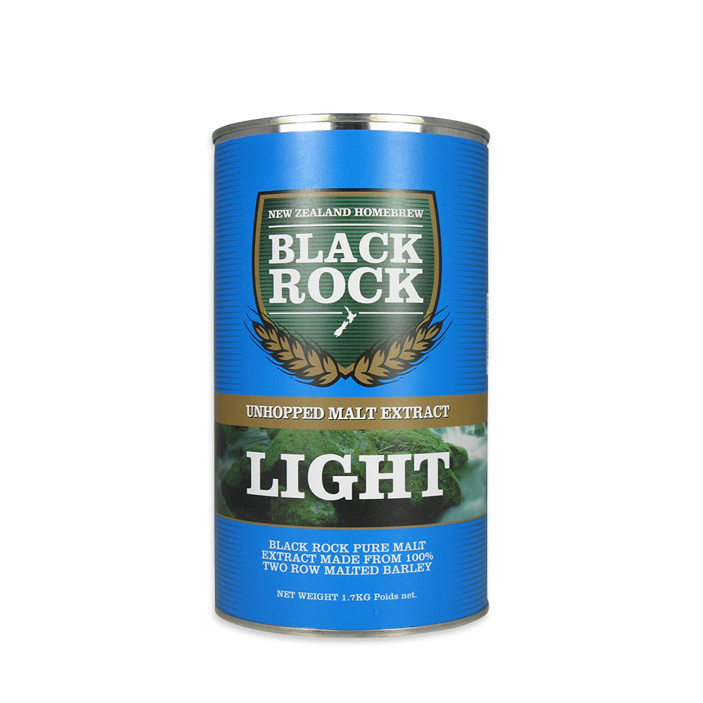 1.7kg tin of unhopped light liquid malt extract for light in colour and smooth in flavour pale ales, lagers and pilsners.