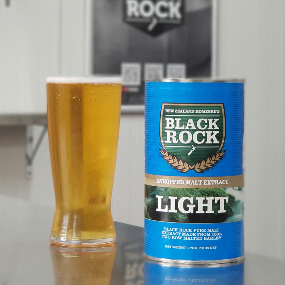 1.7kg tin of unhopped light liquid malt extract for light in colour and smooth in flavour pale ales, lagers and pilsners.