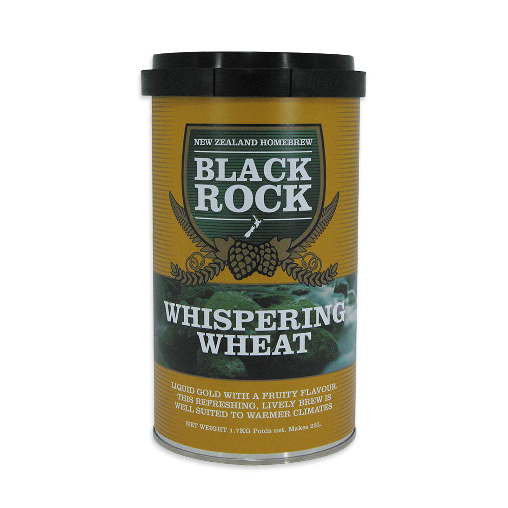 Black Rock Whispering Wheat. Home Brew Refreshing Liquid Malt Extract Wheat Beer Kit.
