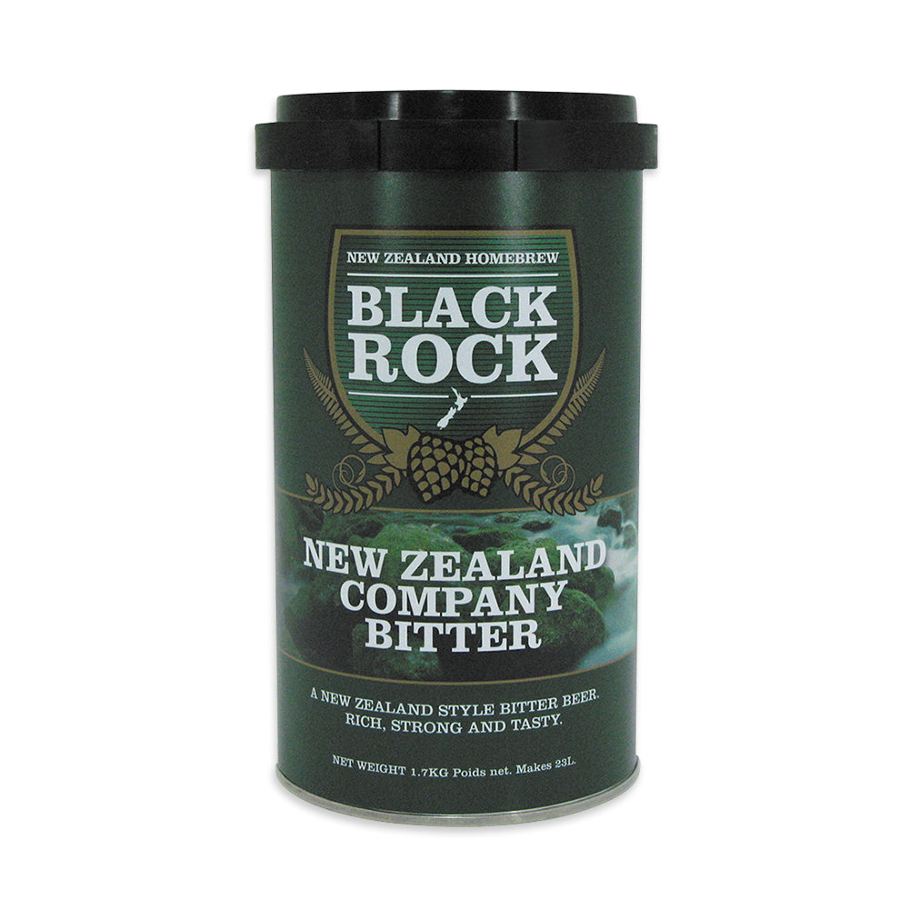 Black Rock NZ Company Bitter Liquid Malt Extract Homebrew beer kit. A rich full bodied, English Best Bitter Style Beer.