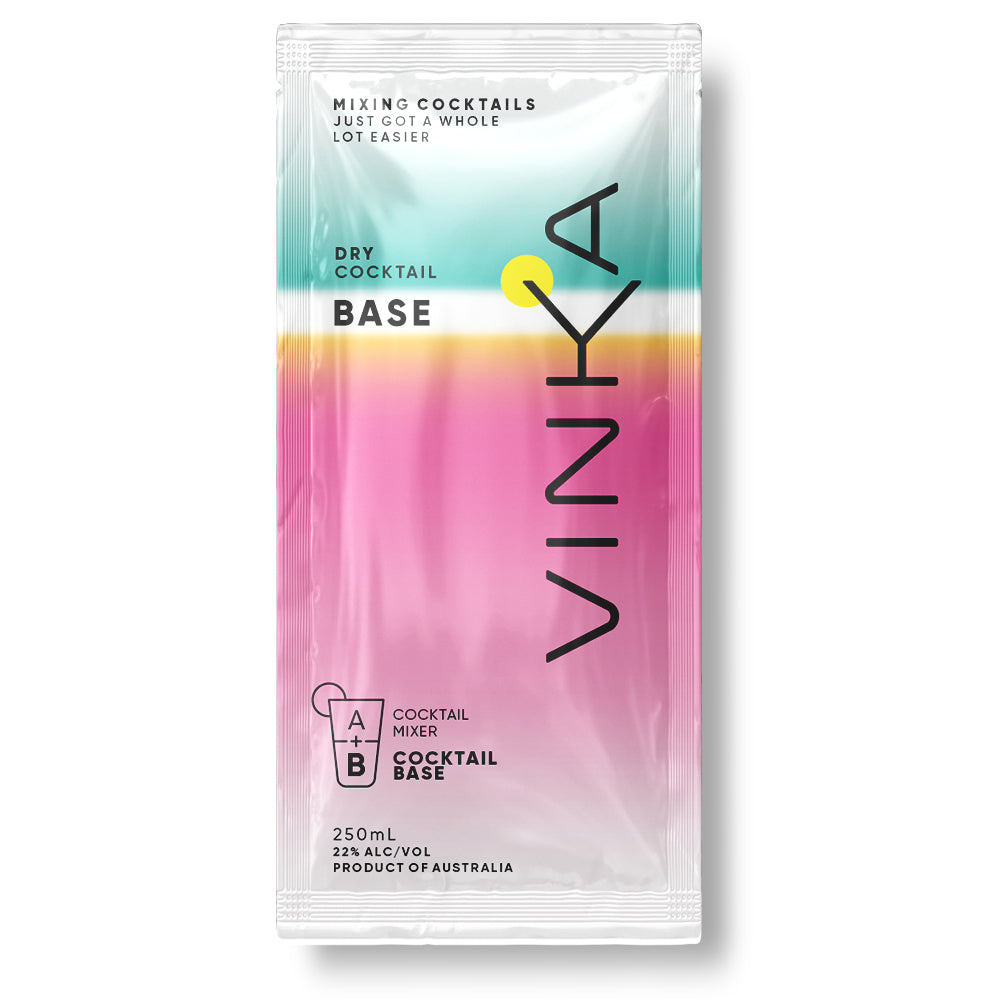 250mL Vinka Dry Cocktail Base Sachet.