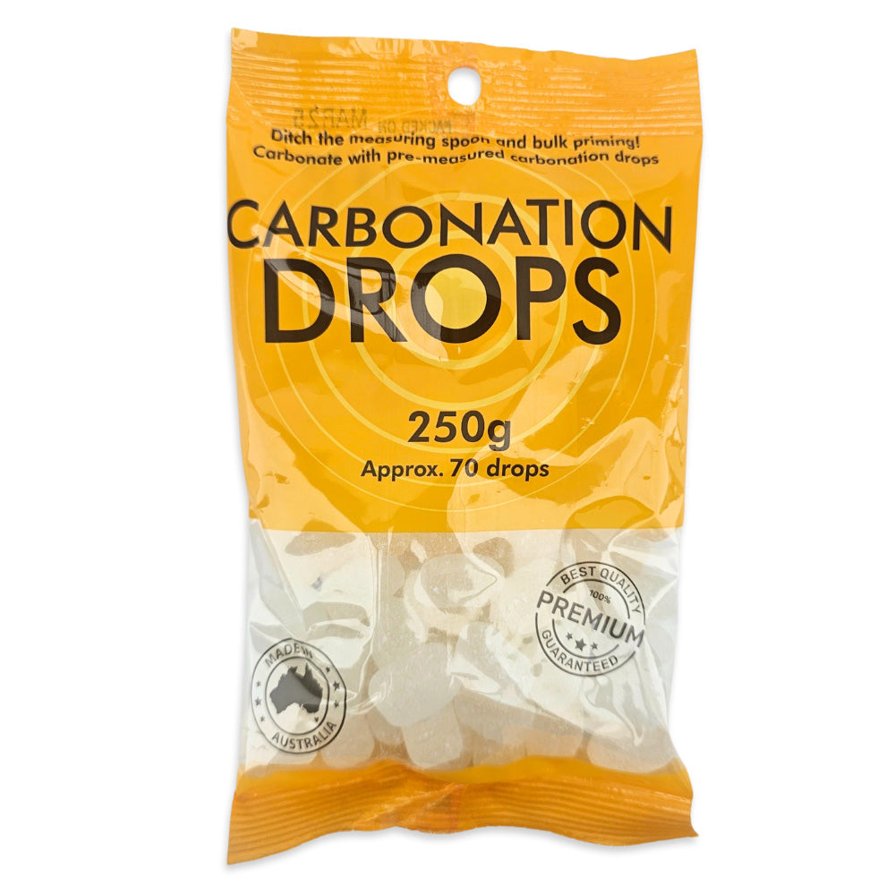 Using carbonation drops does away with the mess of having to pour spoons full of sugar into each bottle and the tedious measurements that go with it. Or batch priming with the risks of oxidising your favourite homebrew.