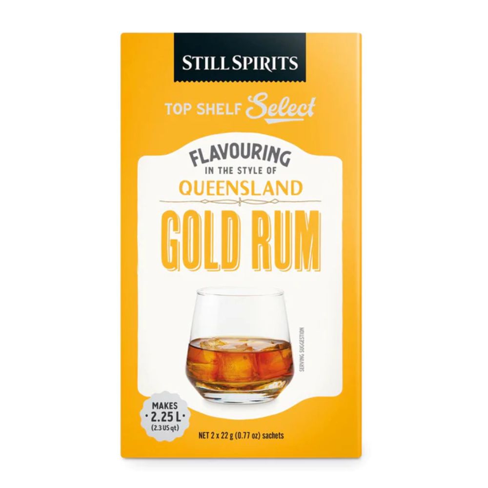Queensland Gold Rum Spirit Flavouring - makes 2.25L of smooth and mellow traditional Queensland Rum.