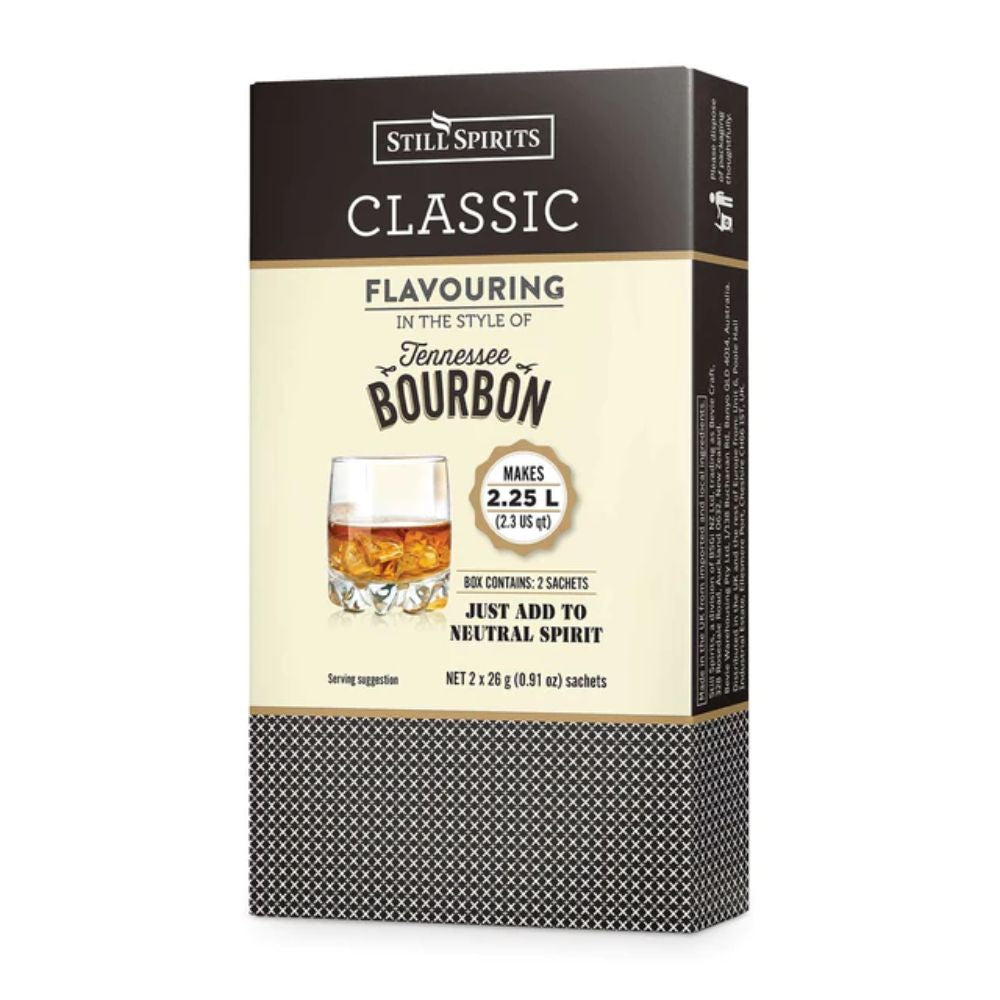 Tennessee Bourbon Spirit Flavouring - makes 2.25L of mellow and smooth sour mash style straight whiskey.