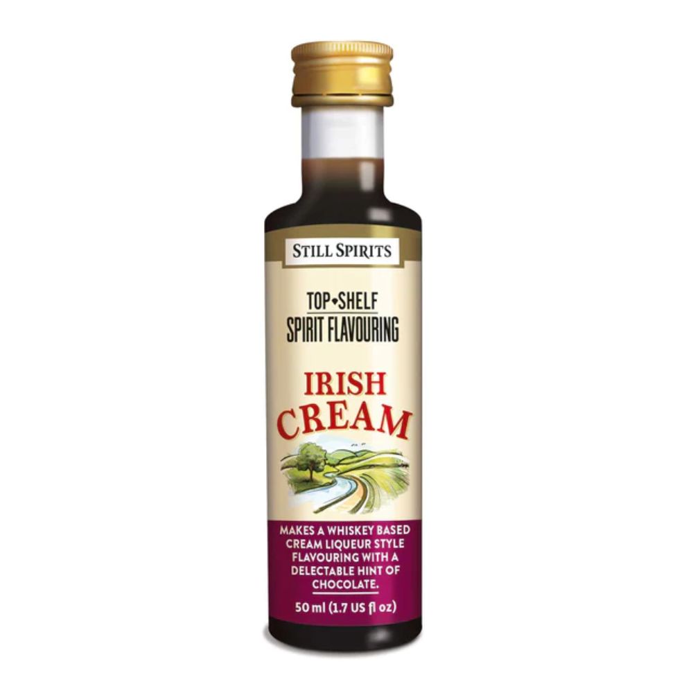 Irish Cream Spirit Flavouring - combine with cream liqueur base for a cream Irish cream whiskey akin to Baileys.