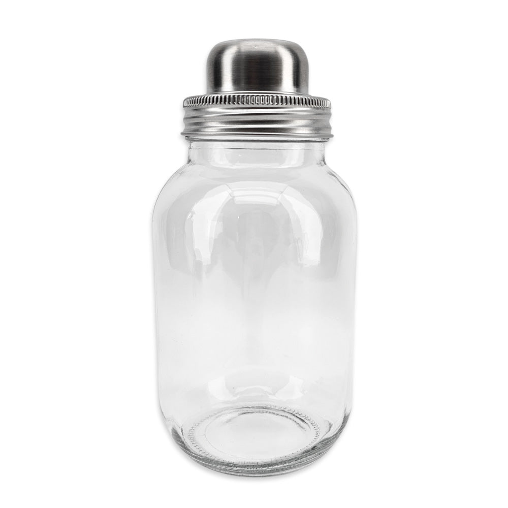 VINKA - Glass Jar Cocktail Shaker (with Strainer Lid)