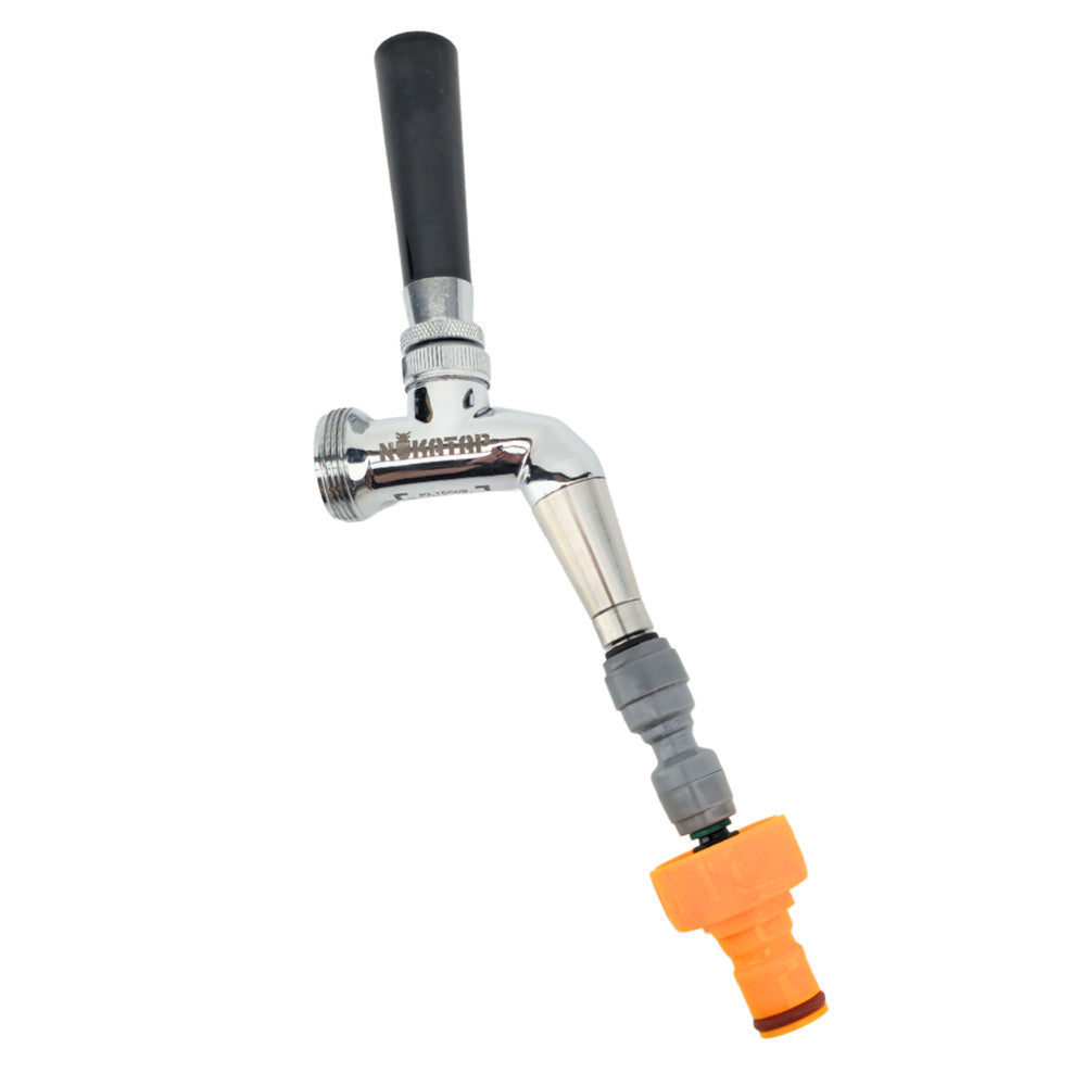 This is an extremely handy time saving device if you're wanting to attach any sort of duotight fitting to your taps for either cleaning or filling.&nbsp; 8mm duotight push in capable.