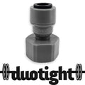 duotight comes with a silicone washer inserted. There should be no need to use thread tape on the threaded portion. Suits 8mm OD hosing in either 4mm or 5mm ID.
