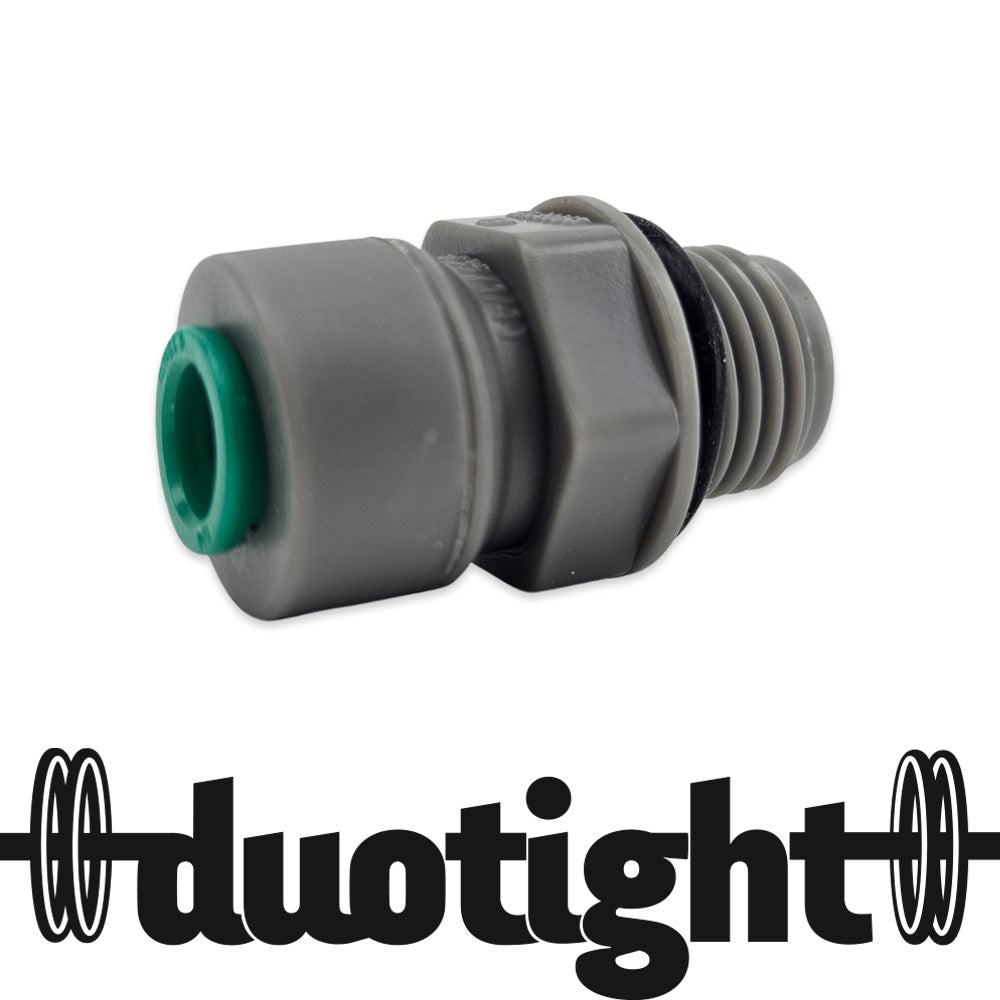 6.35mm x 1/4" duotight fitting. Easily attach a carbonation cap to 1/4" threaded fittings like a MK4 Regulator.