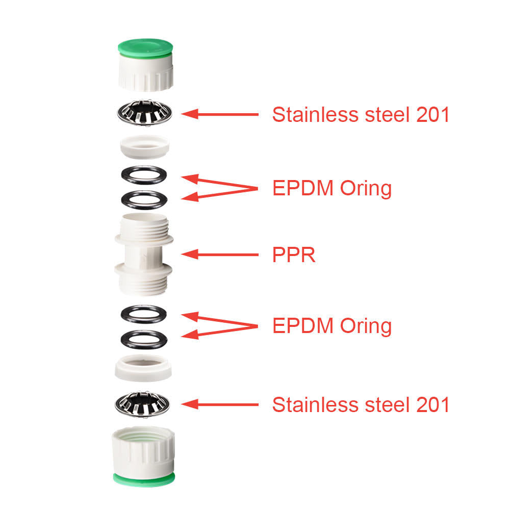 Suited to EVABarrier Lightbarrier Hydroponics hosing, this particular fitting is equipped one end being push in and the other side 1/2 Inch BSP Male.