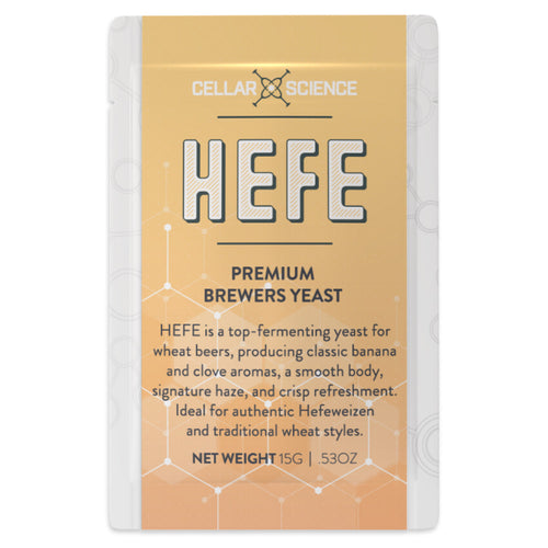CellarScience Hefe 15g Homebrew Sachet  - Produces authentic Hefeweizen with classic banana and clove aromas with the signature haze.