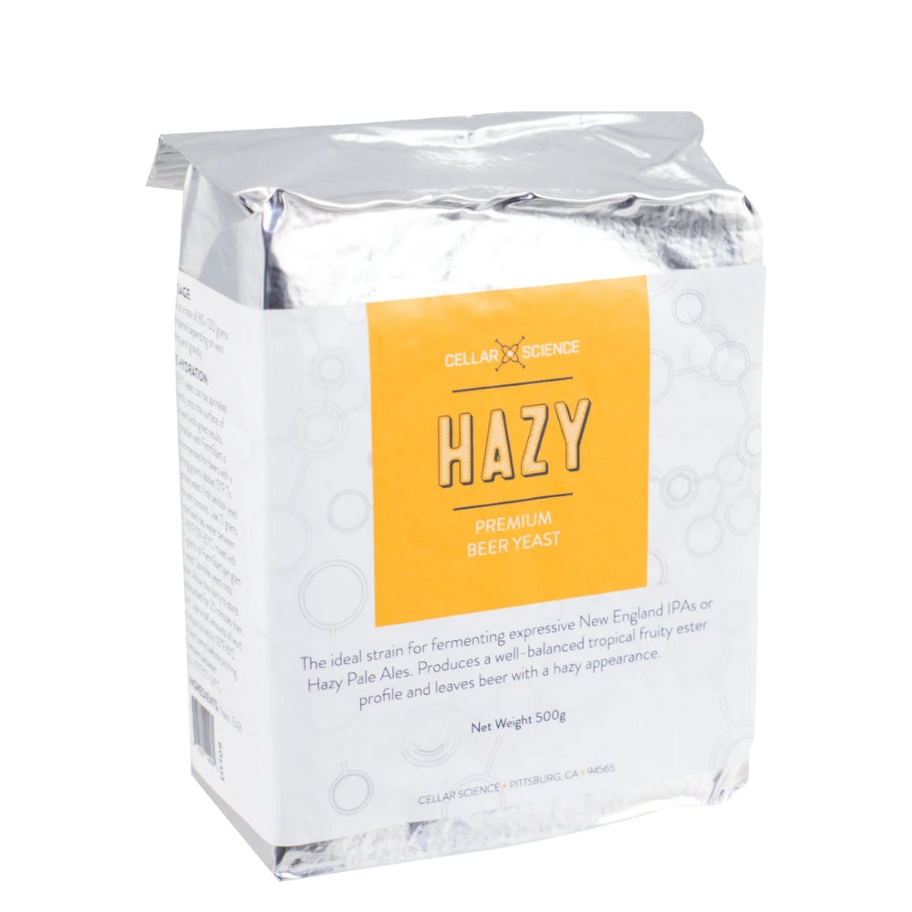 For hop-forward beer styles that you want bursting with tropical, fruity flavors and aromas, you can't go wrong fermenting with HAZY from CellarScience. 