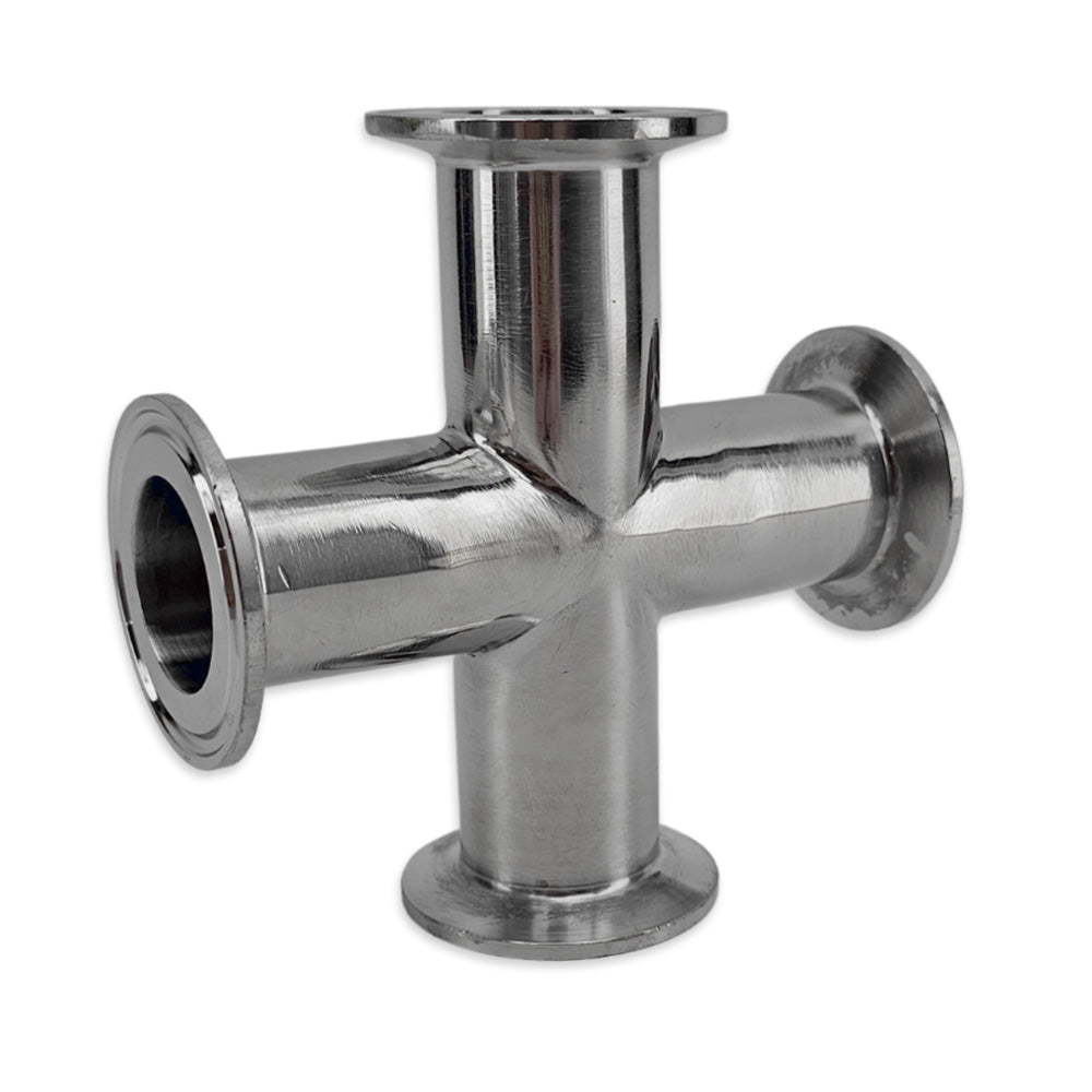 This fitting has mainly been used in building a BrewBuillt Spunding Valve. Whereby you would need a vacuum release, vertical spunding valve and a pressure gauge all off the same fitting.