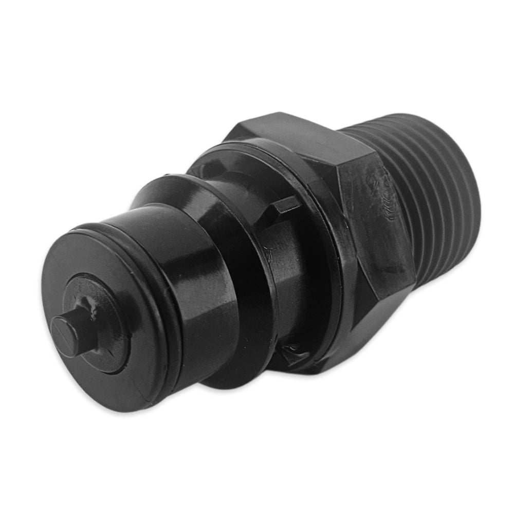 Premium quick disconnect alternative for high and low temperature beverage handling applications. Hot side transfers to subzero glycol mixtures with a dry break.