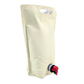 5L Blank Eggshell Stand Up Bladders (Pack of 5) spout