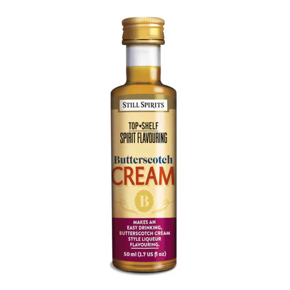 Butterscotch Cream Flavouring Essence - Combine with Cream Liqueur Base for a rich and decadent liqueur.