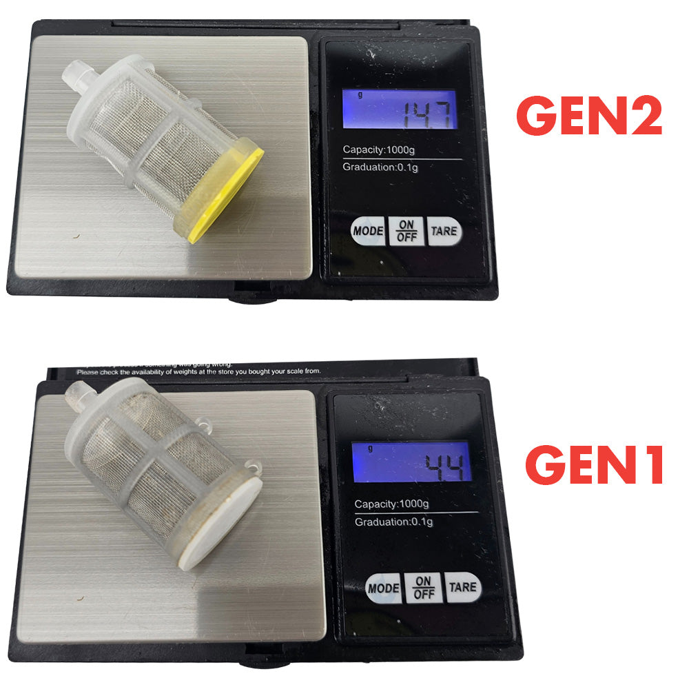 Simple design allows you to extract the clearest possible liquid in your pressure vessel with the added security of our new filter included. Weighted to 10g.