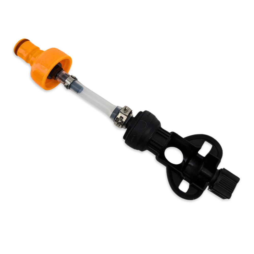 Easy fill or dispense using a ball lock disconnect tapping system. Dispense wine, spirits or even cold brew coffee.