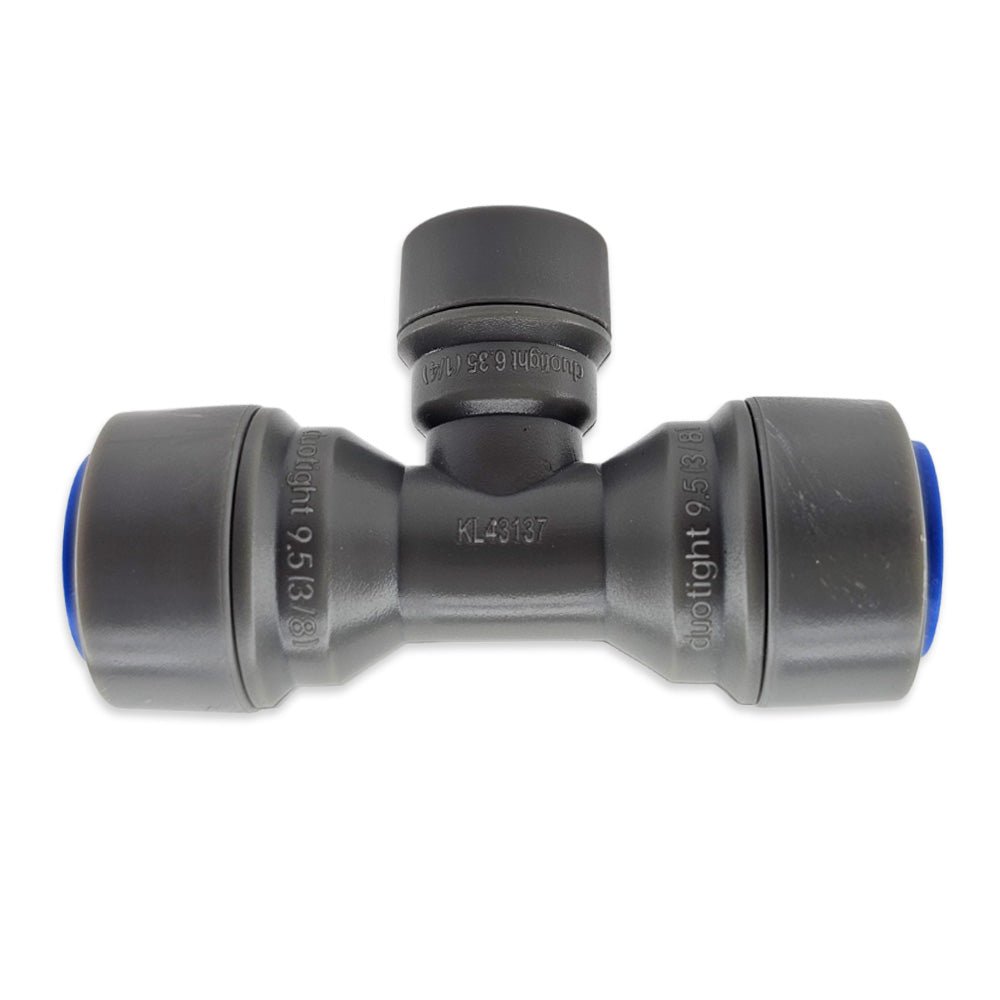 duotight - 9.5mm (3/8) x 6.35mm(1/4) Female Reducing Tee