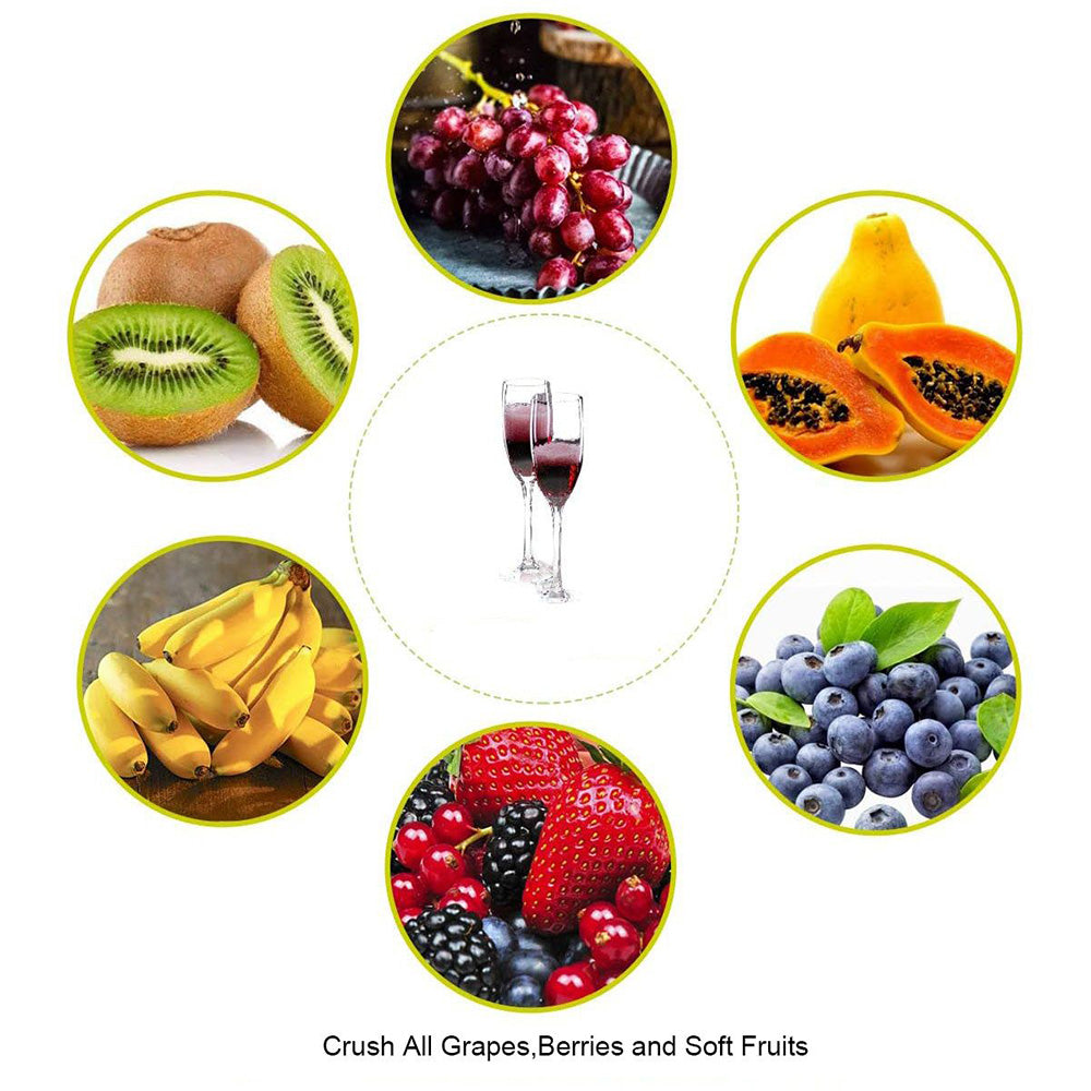 A must have for small to medium fruit growers who want to turn their product into wine. We would strongly recommend using a hydropress or manual press to extract the juices for fermentation.