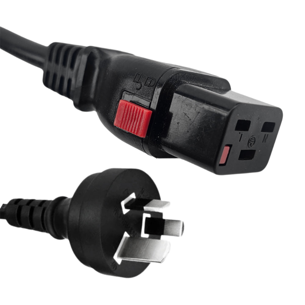 Lockable 15amp IEC Power Cord Image