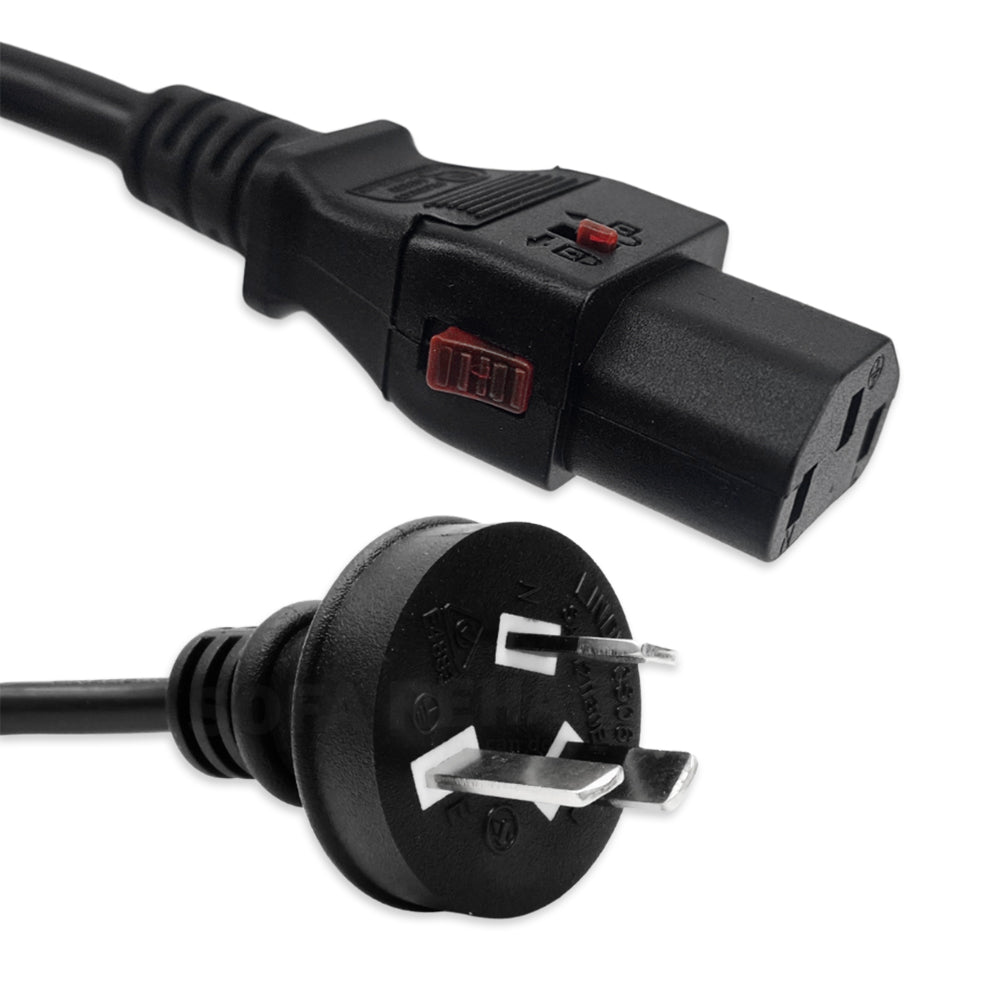Lockable 10amp IEC Power Cord Image