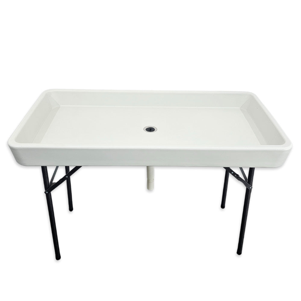 Folding Ice Buffet Table Plastic Trestle / Open Beverage Cooler