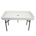 Folding Ice Buffet Table Plastic Trestle / Open Beverage Cooler
