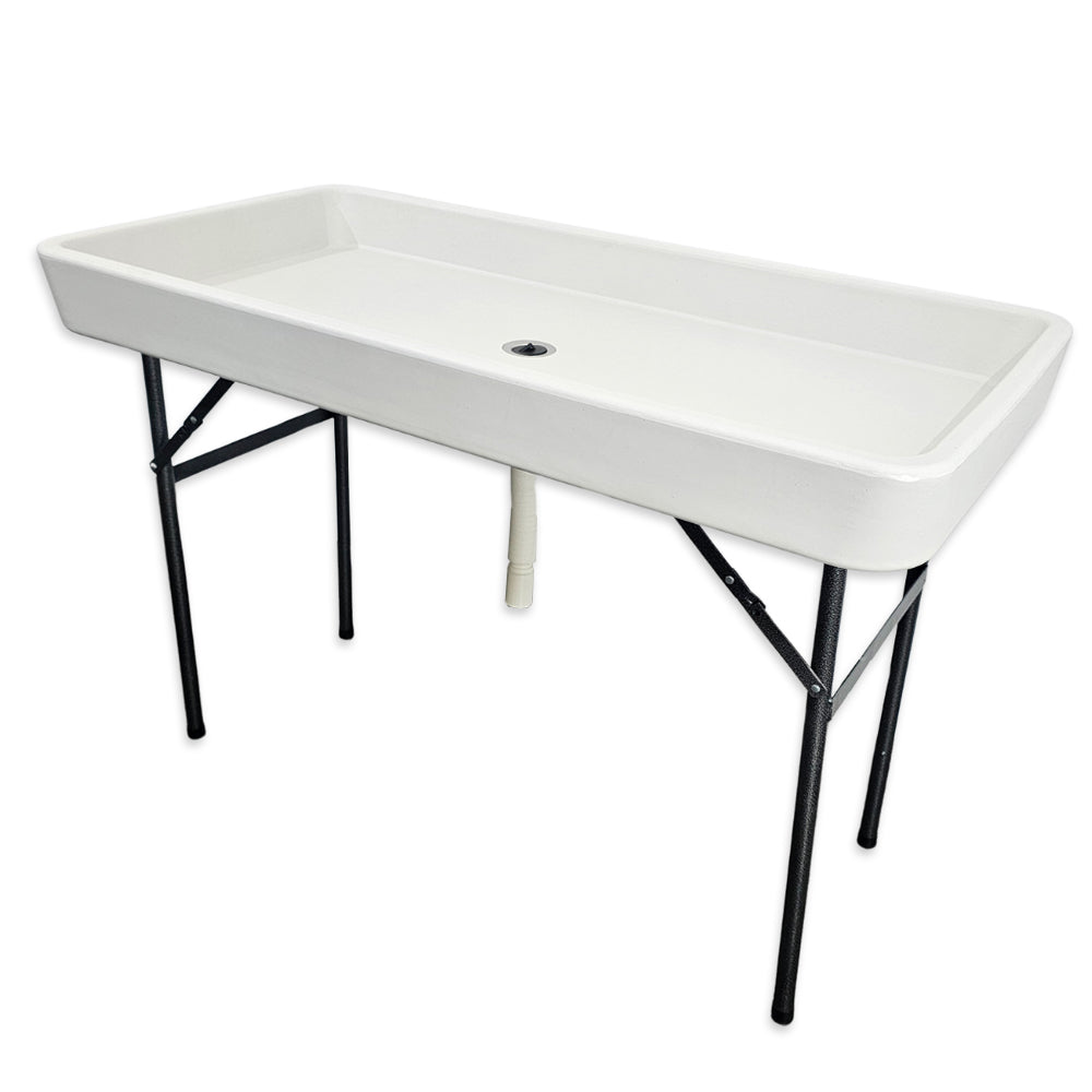 Folding Ice Buffet Table Plastic Trestle / Open Beverage Cooler