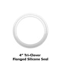 The 4" TC Gaskets are used in Kegmenters and large distillation equipment. Also used in the Food, Dairy, Beverage, Biotech, Pharmaceutical sectors.