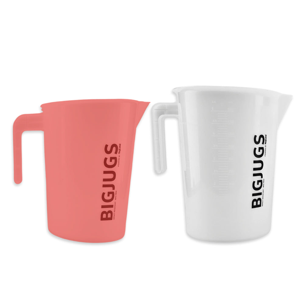 Comes in 3.5L or 5L BIG JUGS Measuring Jugs.